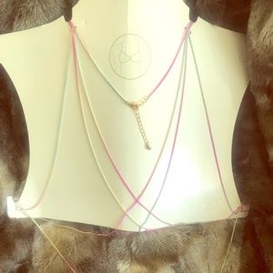 NWT F21 Rainbow Bodychain